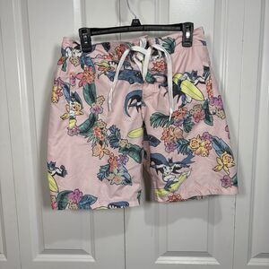 Batman Swim Trunks Men S Pink Tropical Board Shorts Surf Hero Print DC Comics